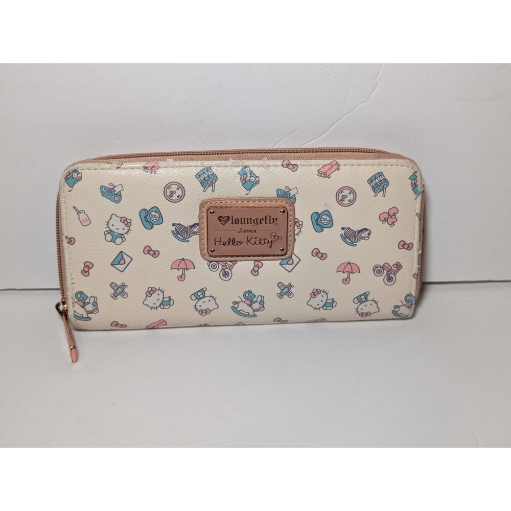 Loungefly x Hello Kitty Cream Zip Wallet